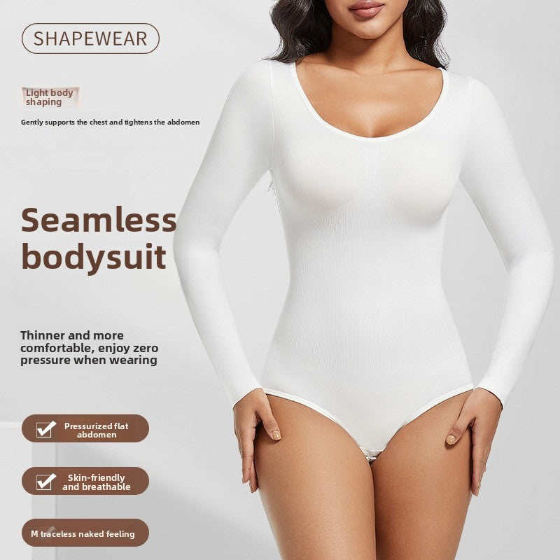 Long Sleeve Tummy Control Jumpsuit