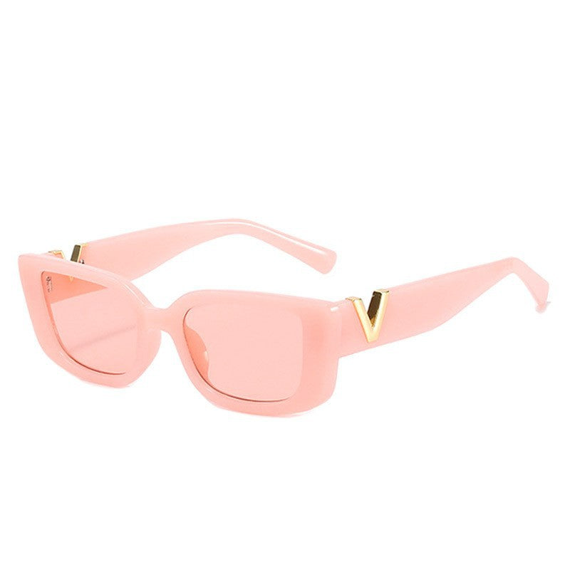 Fashion Oval Frame Sunglasses with UV Protection