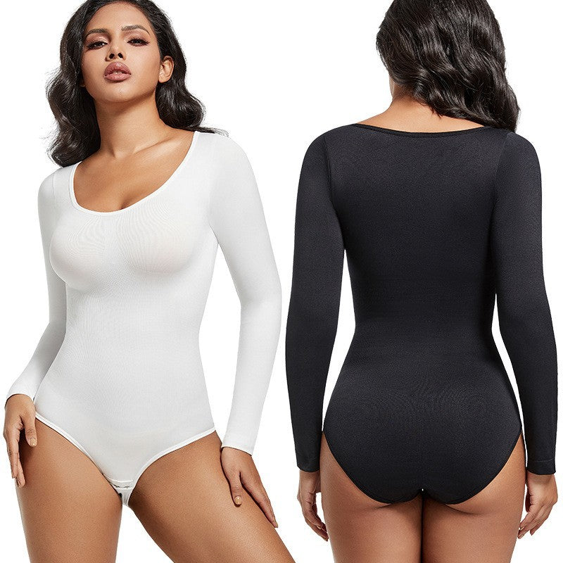 Long Sleeve Tummy Control Jumpsuit