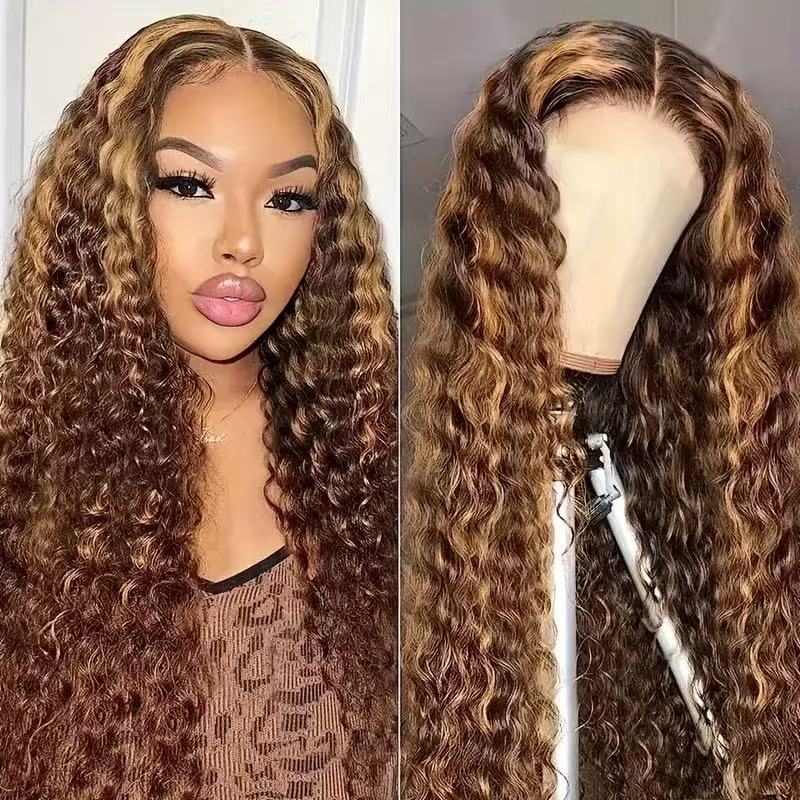 Lace Front Synthetic Wig with Curly Hair