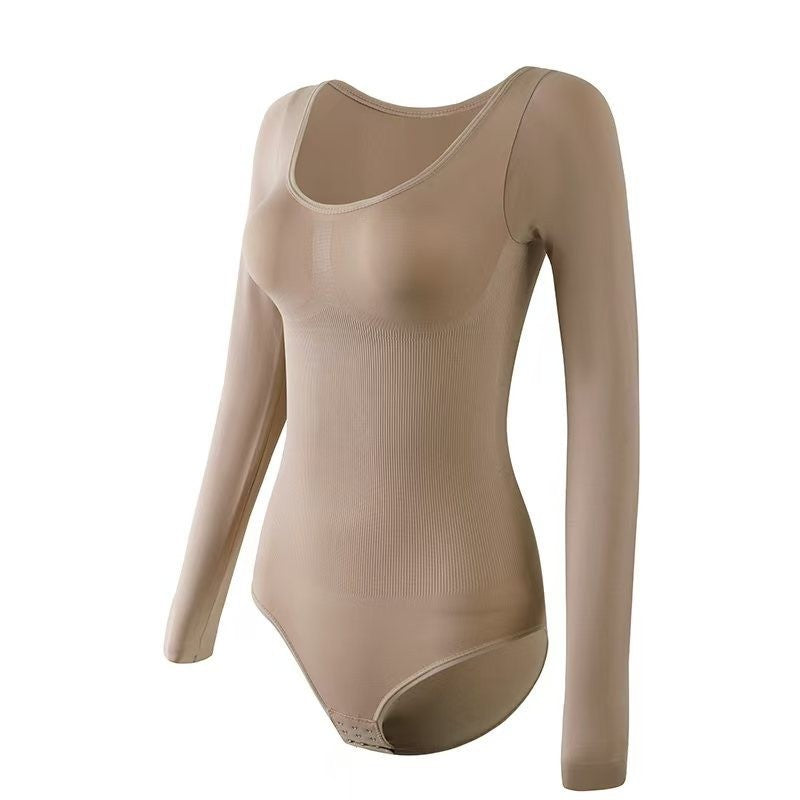 Long Sleeve Tummy Control Jumpsuit