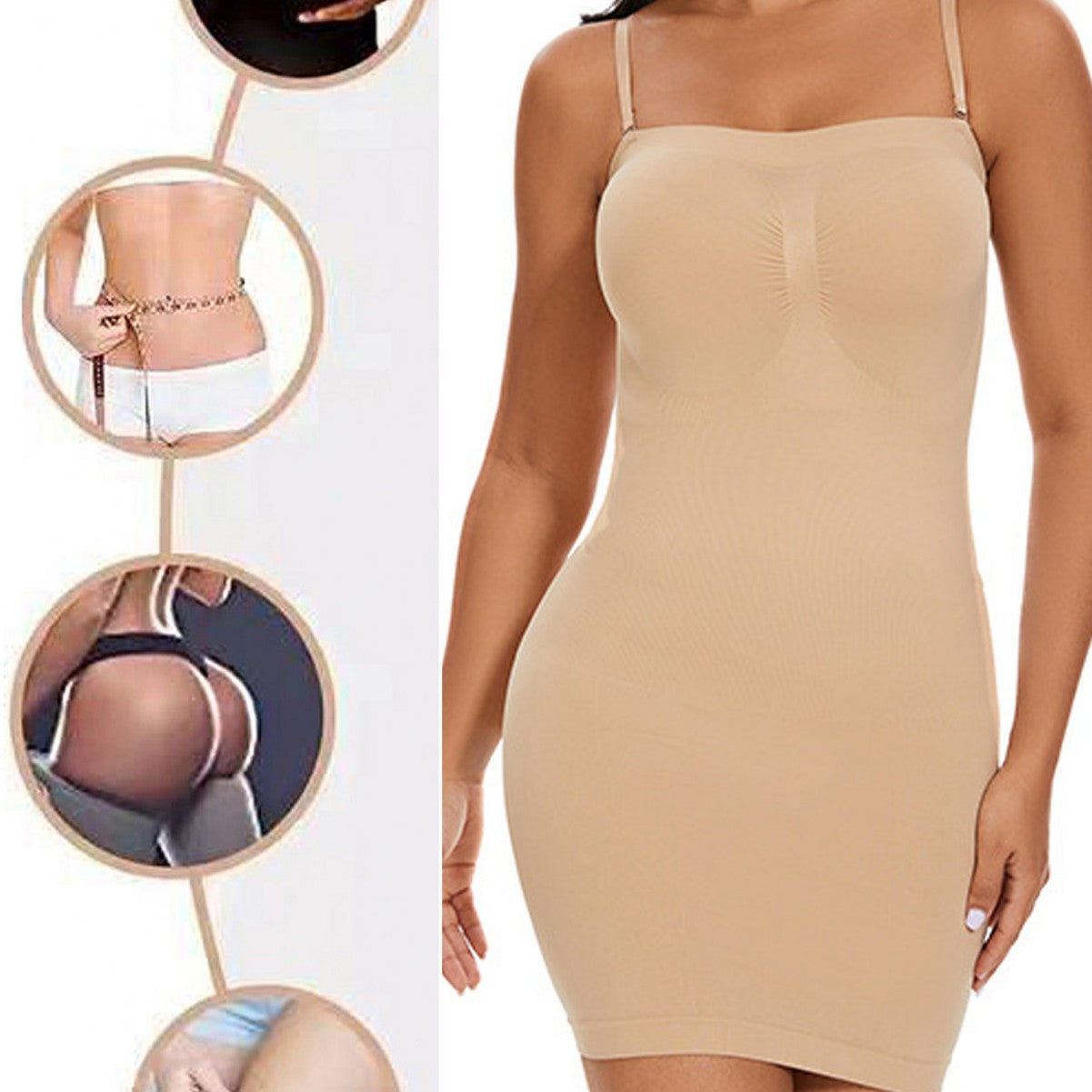 Seamless Suspender Shapewear Dress