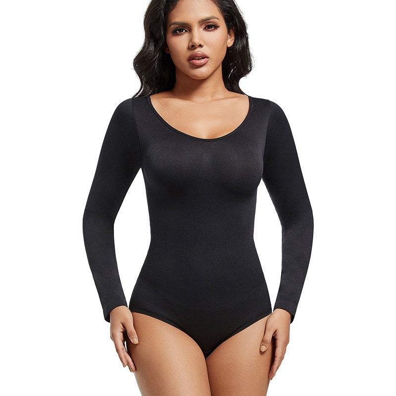 Long Sleeve Tummy Control Jumpsuit