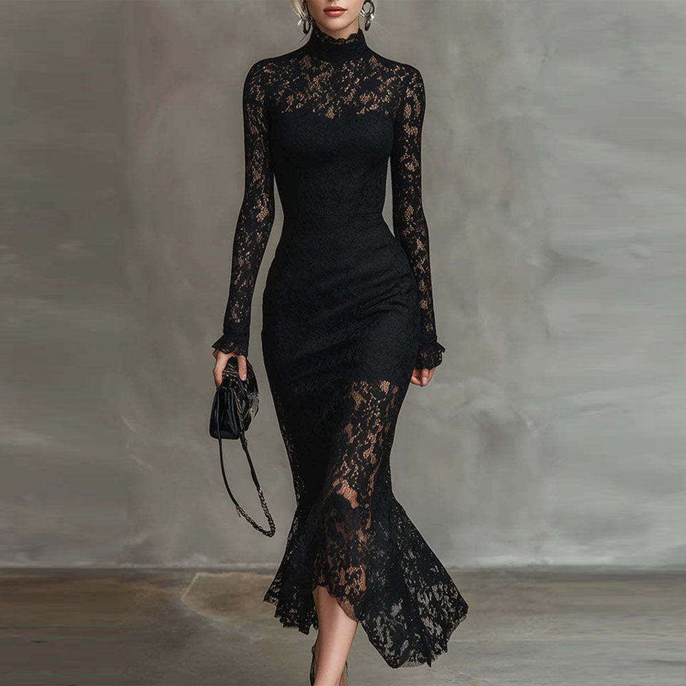 Long-Sleeve Party Dress