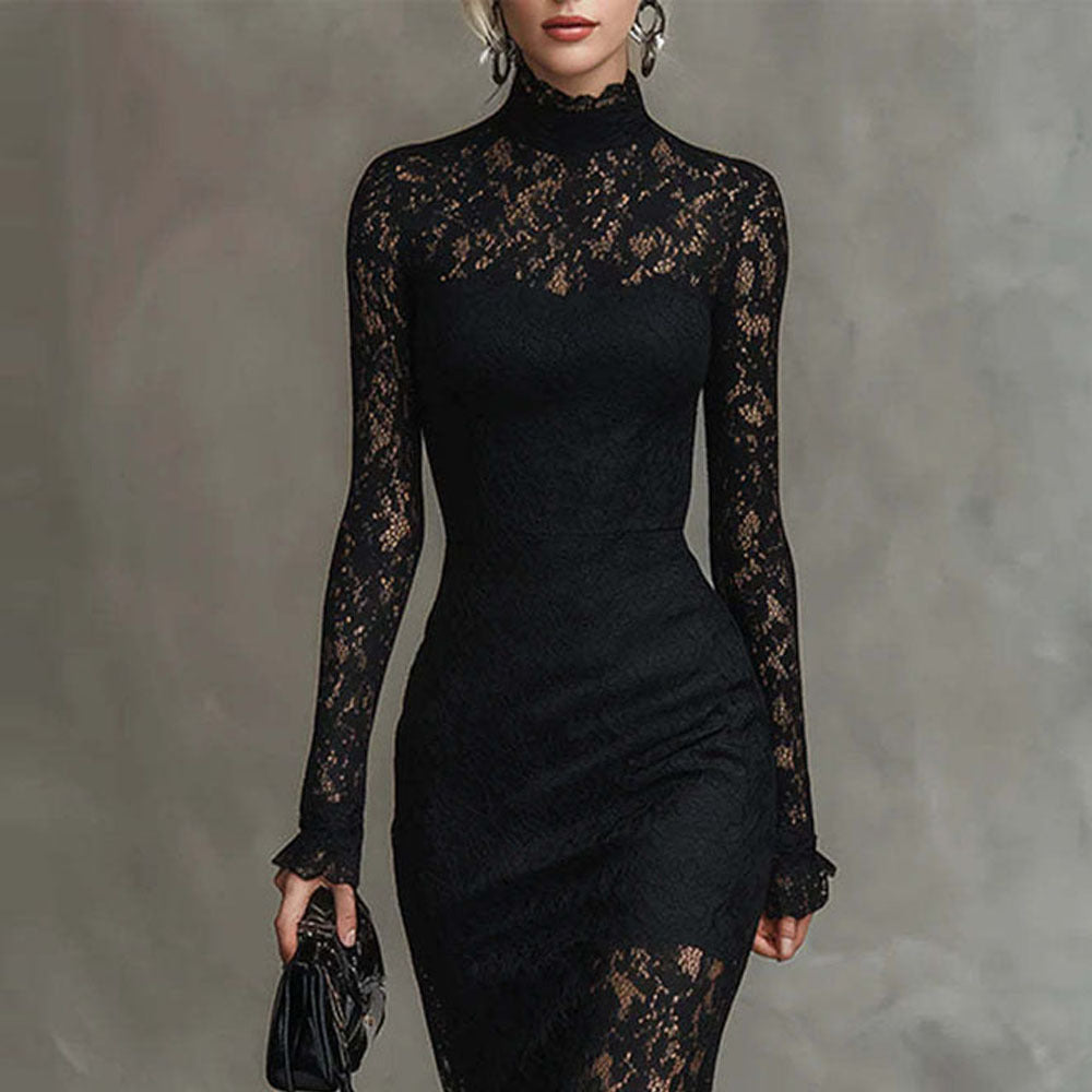 Long-Sleeve Party Dress